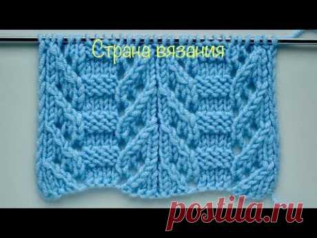 Узоры спицами. Японский ажур. Pattern Japanese openwork.