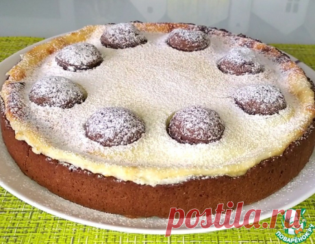 Шоколадный пирог с творожным кремом – кулинарный рецепт