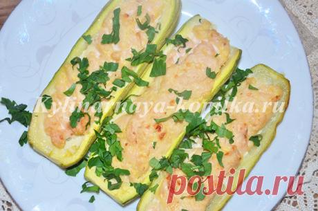 Фаршированные кабачки с фаршем запеченные в духовке: рецепт с фото