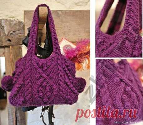 Сумка с шишечками — Сделай сам, идеи для творчества - DIY Ideas
