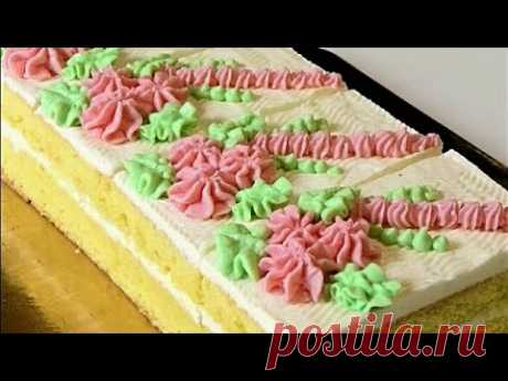 МАСЛЯНЫЙ КРЕМ всегда удачный. БИСКВИТНЫЕ ПИРОЖНЫЕ/Sponge cakes.