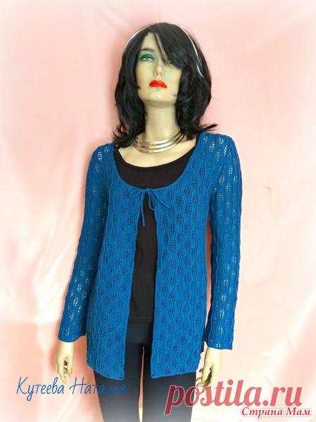 Жакет-кардиган крючком 