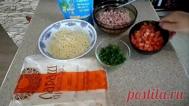 рулетики из лаваша с начинки