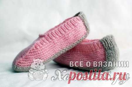 Следочки двумя спицами
