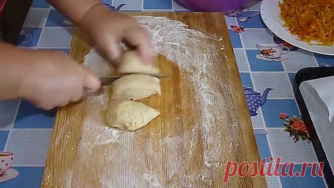 Рулетики из тонкого хрустящего теста  с капустой в духовке,