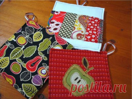 Учебник Dishtowel Potholder | AllFreeSewing.com