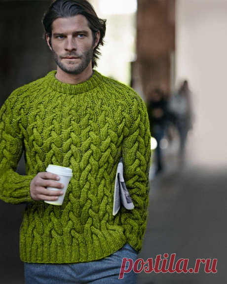 Men's Hand Knit Crewneck Sweater 209B – KnitWearMasters