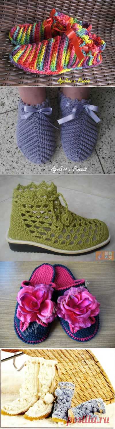 Вязаная обувь