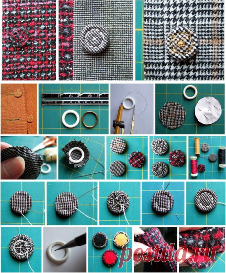 Своими руками (Творчество, Шитье, Выкройки)Винтажные пуговицы