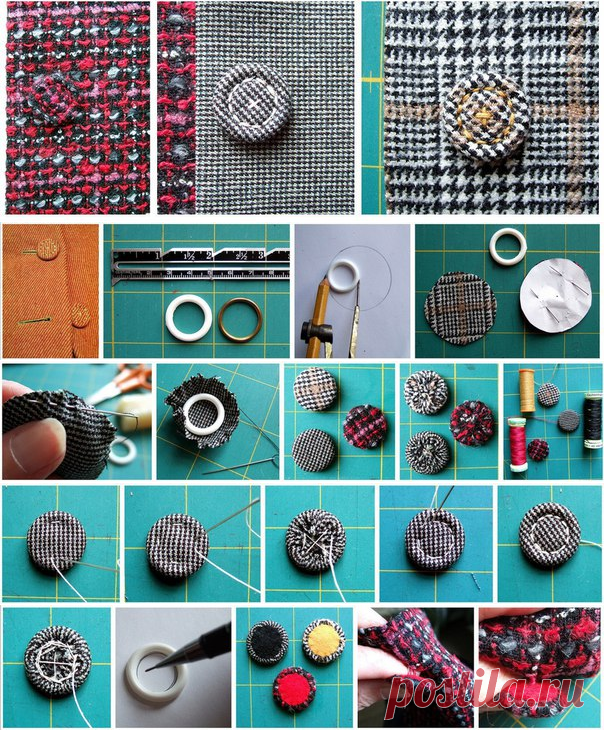 Своими руками (Творчество, Шитье, Выкройки)Винтажные пуговицы