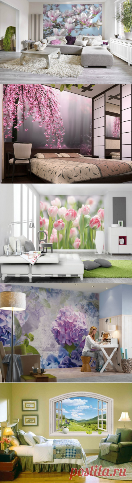 Галерея фото           Фотообои в интерьере