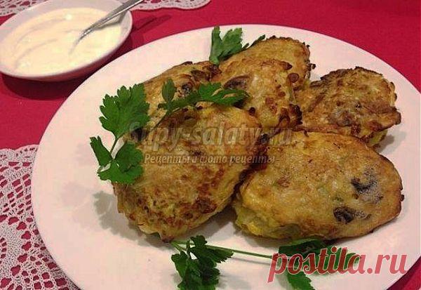 Котлеты из капусты с грибами. Рецепт с пошаговыми фото