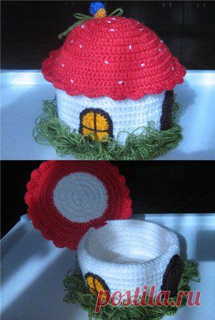Шкатулка Дом-грибочек » Петля - вязание на все случаи жизни!