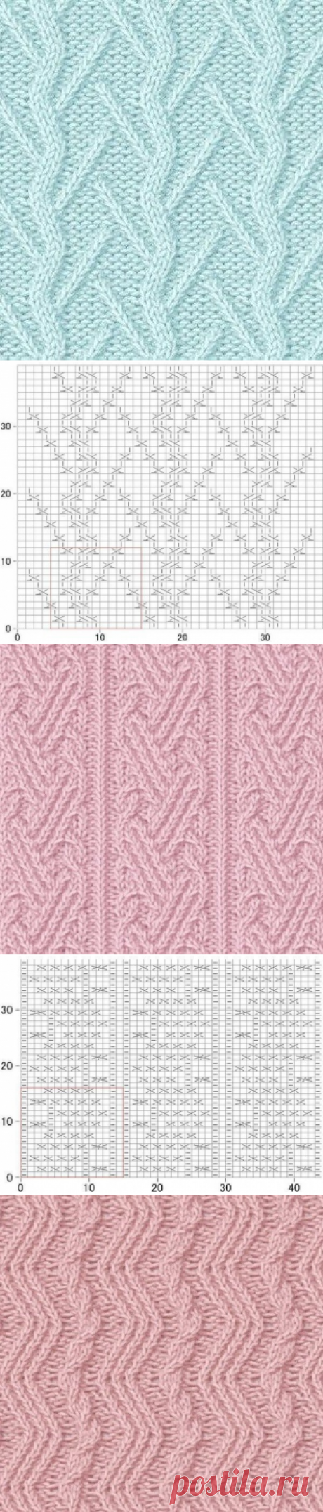 ПОДБОРКА УЗОРОВ СПИЦАМИ. СХЕМЫ