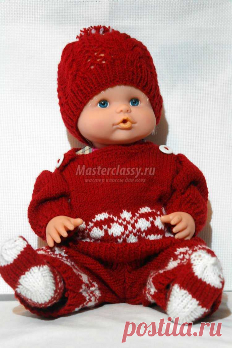Вязание. Одежда для куклы baby born. Пошаговый мастер-класс