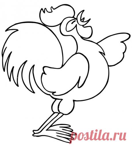 раскраска петух - Поиск в Google