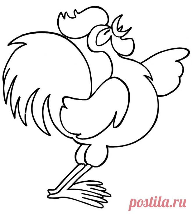 раскраска петух - Поиск в Google