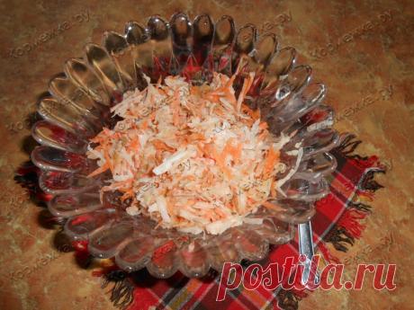 Салат из кольраби, моркови и яблока