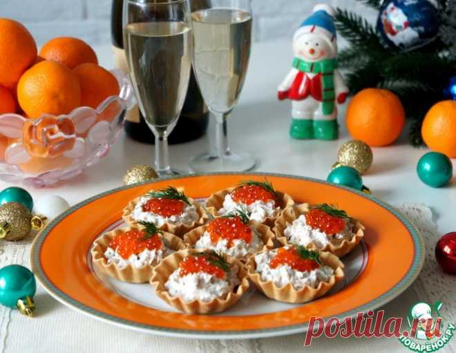 Тарталетки с тунцом, огурцами и икрой – кулинарный рецепт