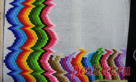 Флорентийская вышивка барджелло: 25 схем разного уровня сложности… 
Медитативное творчество, позволяющее создать предметы интерьера и аксессуары с необычными, слегка психоделичными и кажущимися объемными узорами. А вышивать проще, чем гладью, быстрее, чем крестом, и …