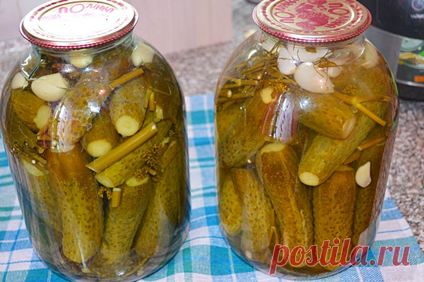 Вкусные консервированные огурчики, рецепт | ГОТОВИМ ВКУСНО И ПО-ДОМАШНЕМУ