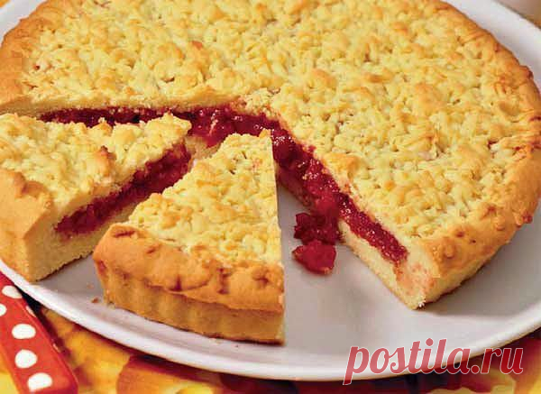 Самые вкусные рецепты: Кучерявый пирог с вареньем