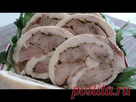 Куриный рулет. Прекрасная замена колбасе. Вкусно и полезно.