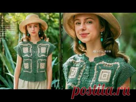 Вам понравится Ярко неординарно И очень просто квадратный мотив крючком