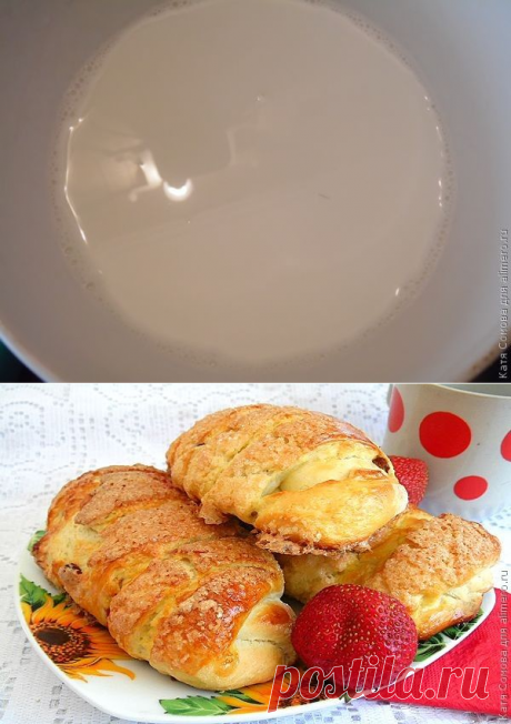 Булочки с изюмом и клубникой