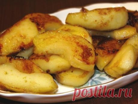 Рецепт: Яблоки жареные