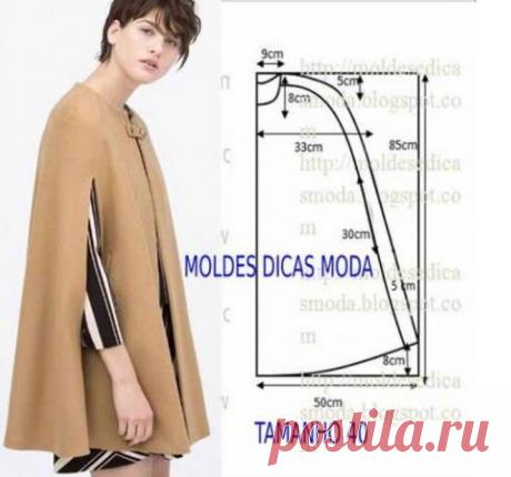 5 вариантов пончо на прохладную погоду с выкройками!