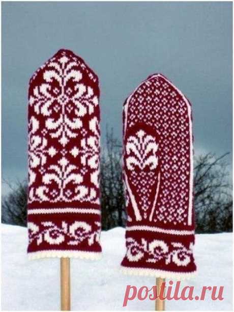 Вяжем варежки