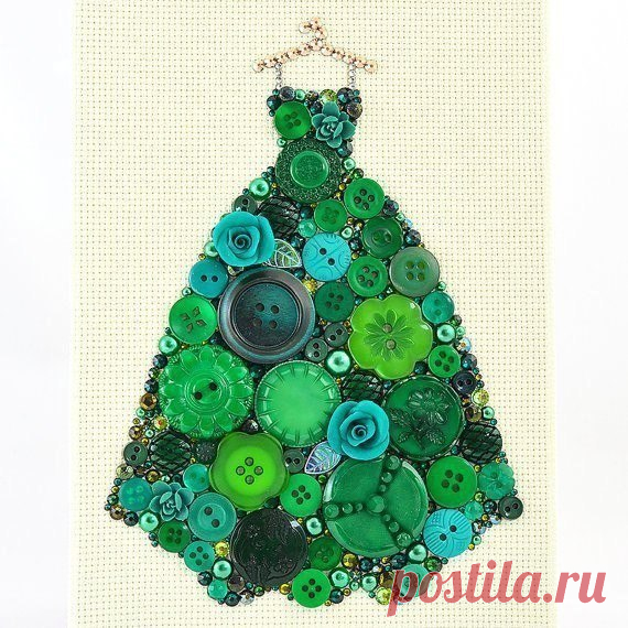 Прекрасные картины из пуговиц — Сделай сам, идеи для творчества - DIY Ideas