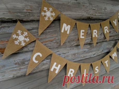 Weihnachten Bunting Frohe Weihnachten Zeichen von ViViCreative
