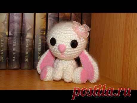 Зайчик амигируми крючком