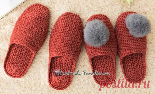 Вязание крючком тапочек. Схемы
http://handmade-paradise.ru/vyazanie-kryuchkom-tapoch..