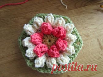 Красивые объемные шестигранные мотивы и урок.