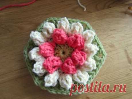 Красивые объемные шестигранные мотивы и урок.