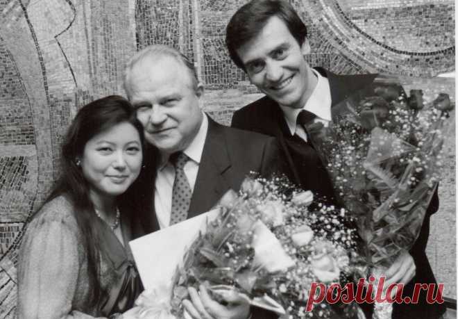 1984. Токио. Японская скрипачка Ёко Сато, Тихон Хренников, Валерий Гергиев