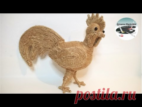 Jak zrobić koguta wielkanocnego ze sznurka [EASTER STRING ROOSTER] - Pomysły plastyczne DiY