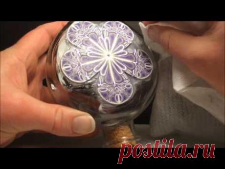 How to Apply Polymer Clay Cane Slices to a Glass Bottle