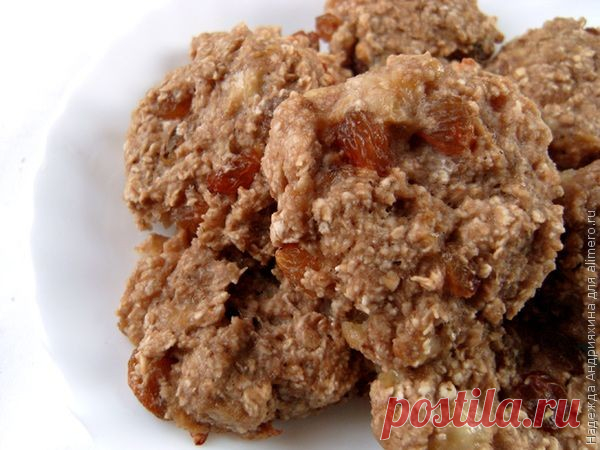 Диетическое овсяное печенье с бананами / Рецепты с фото