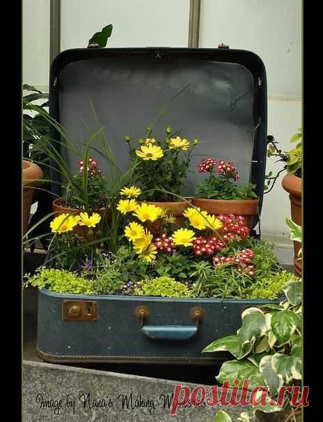Идеи для дачи из старых вещей!.
