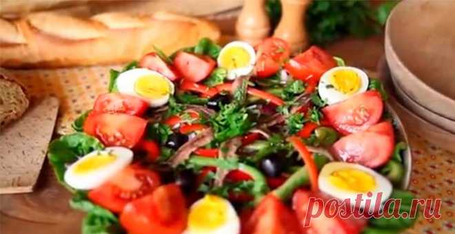 Салат Нисуаз с тунцом - классические рецепты французской кухни