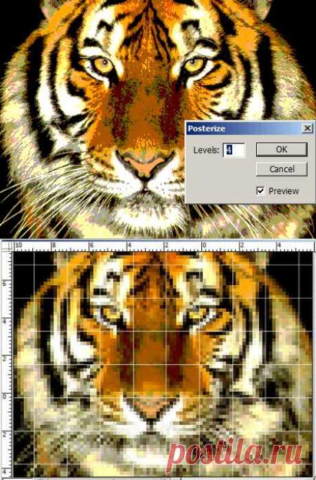 Делаем схему для вышивки / Photoshop уроки и всё для фотошоп - новые уроки каждый день!