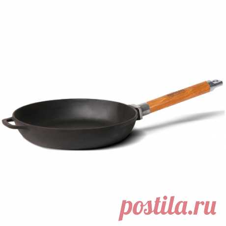 Сковорода чугунная со съемной ручкой 24 мм в диаметре  964руб.