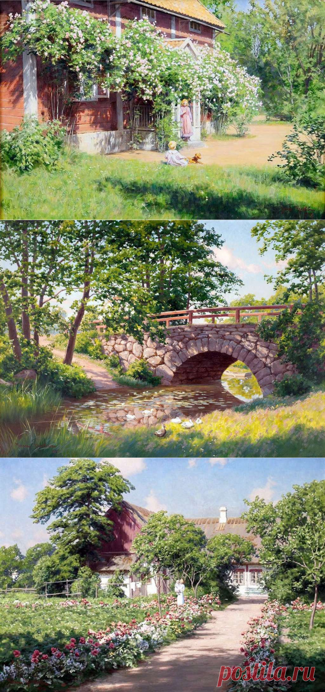 Запах детства на травах настоян... Шведский художник Йохан Кроутен