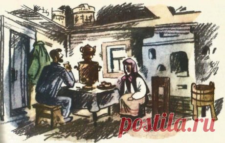 Рисунки Н. Шеварёва к рассказу Леонида 
Яхнина &quot;Живали-бывали&quot;