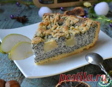 Открытый пирог с маковой начинкой – кулинарный рецепт