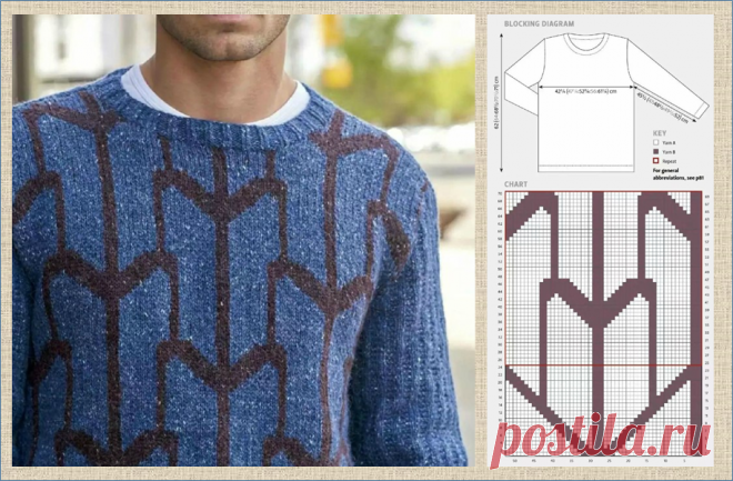 Занимательная геометрия в моделях жаккардового вязания - 20 впечатляющих примеров со схемами | МНЕ ИНТЕРЕСНО | Яндекс Дзен